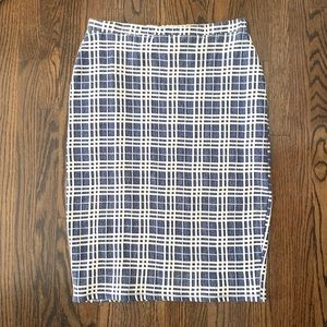 Blue Plaid Skirt